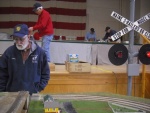 Carmen Anastase & Maine 3-Railers setting up in background
